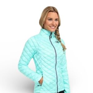 The North Face Thermo Full Zip Jacket - Women's Surf Green - Size MEDIUM